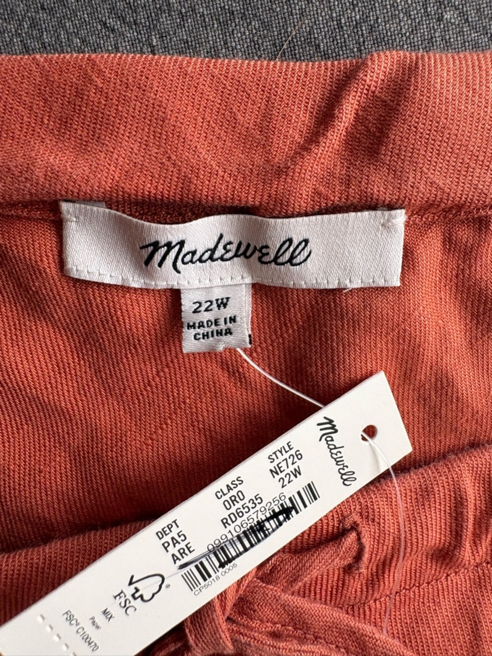 Madewell Rust-Orange Midi Skirt - Women - Picture 5 of 5